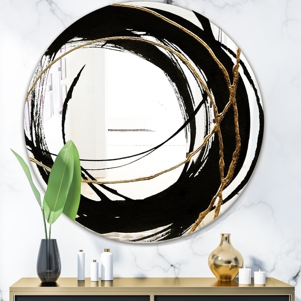 Porch & Den 'Black & White 10' Glam Mirror - Black. Opens flyout.