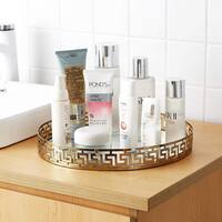 Silver Orchid Costello Medium Rounded Mirror Tray