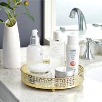 Silver Orchid Costello Small Rounded Mirror Tray