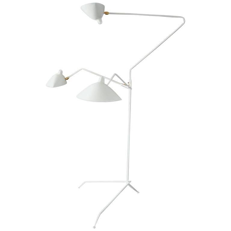Serge Mouille Floor Lamp - N/A - White