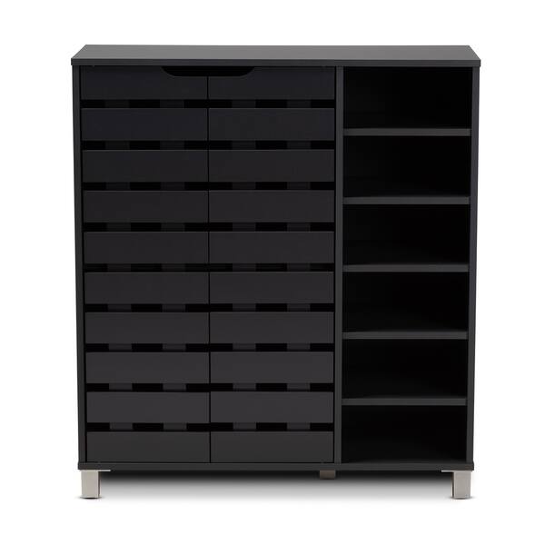 Shop Modern And Contemporary Shoe Storage Cabinet With Open