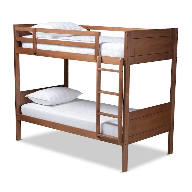 Modern and Contemporary Bunk Bed - Brown