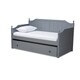 preview thumbnail 3 of 12, Cottage Farmhouse Daybed with Trundle Grey