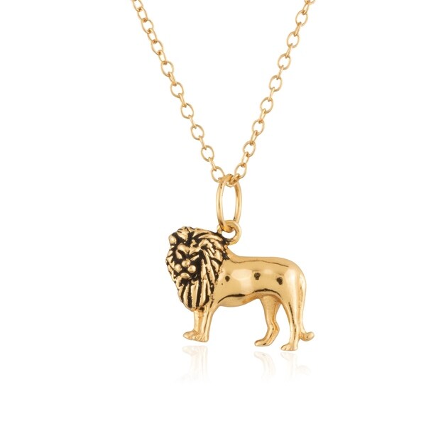 18k gold lion pendant Clearance