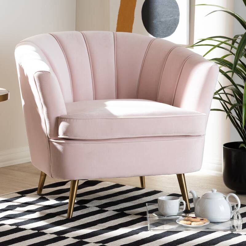 Glamorous Fabric Accent Chair