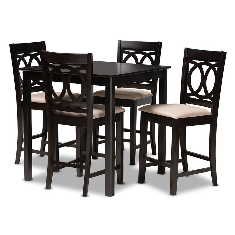Modern and Contemporary Upholstered 5-Piece Pub Set