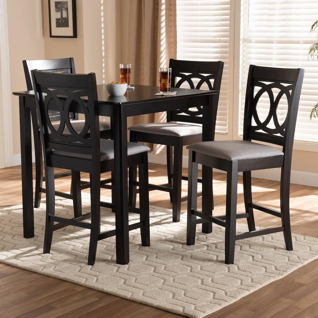 Modern and Contemporary Upholstered 5-Piece Pub Set