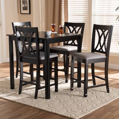 Modern and Contemporary Upholstered 5-Piece Pub Set
