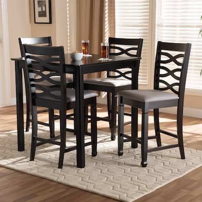 Modern and Contemporary Upholstered 5-Piece Pub Set