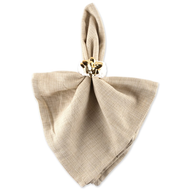 DII Gold Pineapple Napkin Ring (Set of 4)