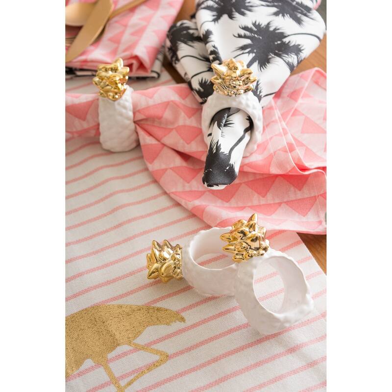 DII Gold Pineapple Napkin Ring (Set of 4)