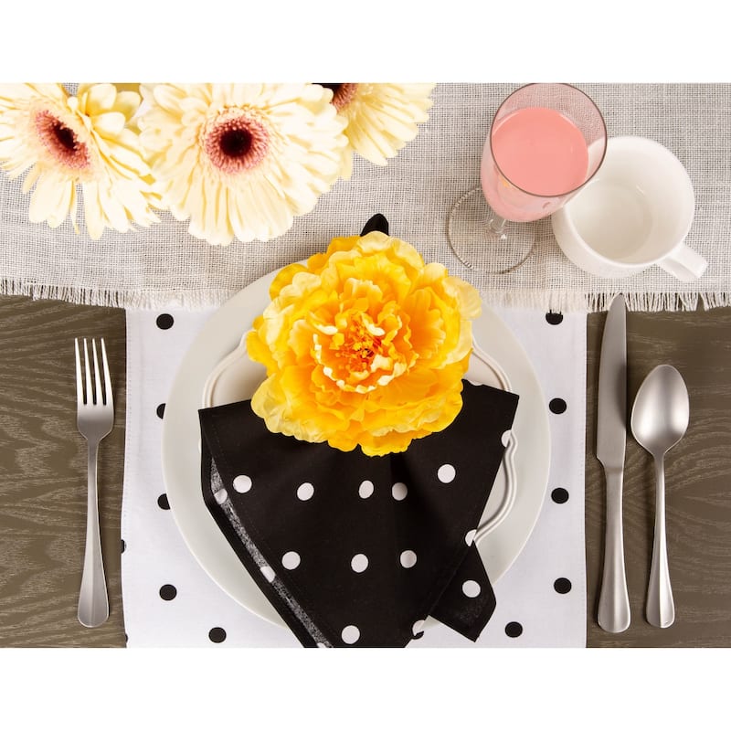 DII Peony Flower Napkin Ring (Set of 4)