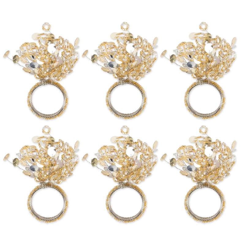DII Sparkle Napkin Ring (Set of 6) - N/A
