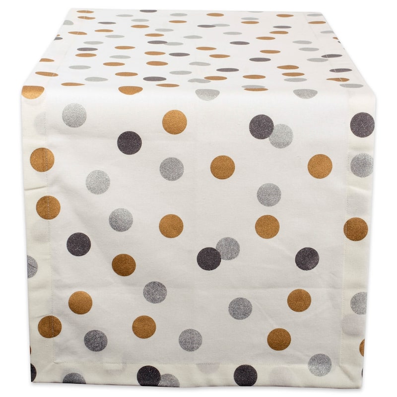 DII Metallic Confetti Tablecloth - Metallic Confetti - 14x108"