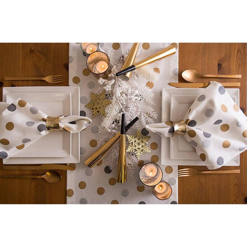 DII Metallic Confetti Tablecloth