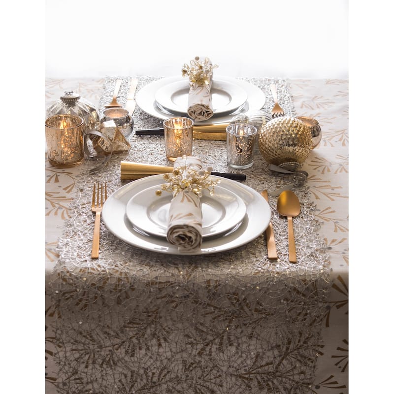 DII Metallic Confetti Tablecloth
