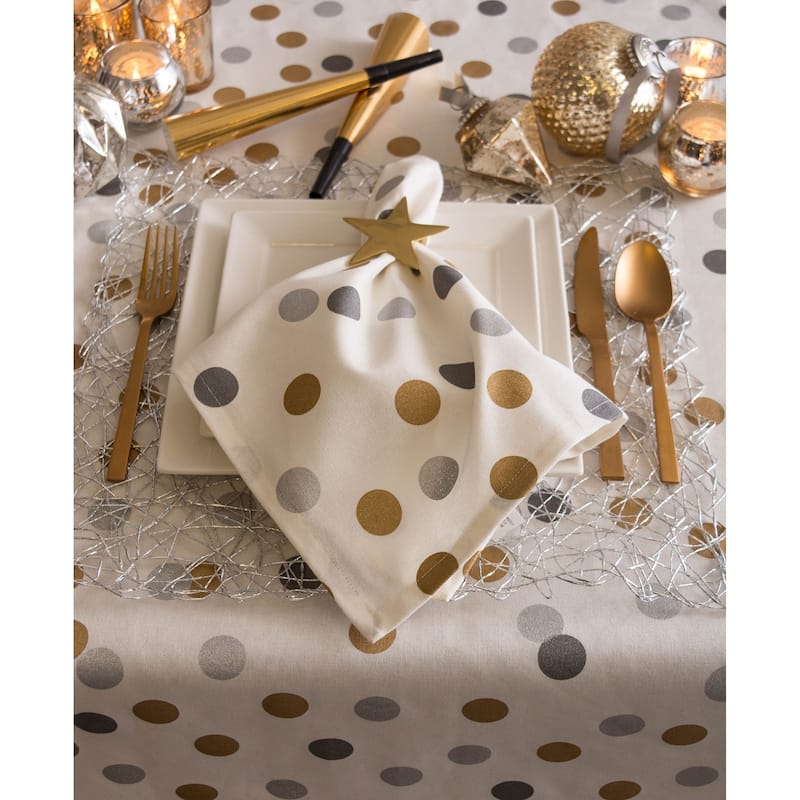 DII Metallic Confetti Tablecloth