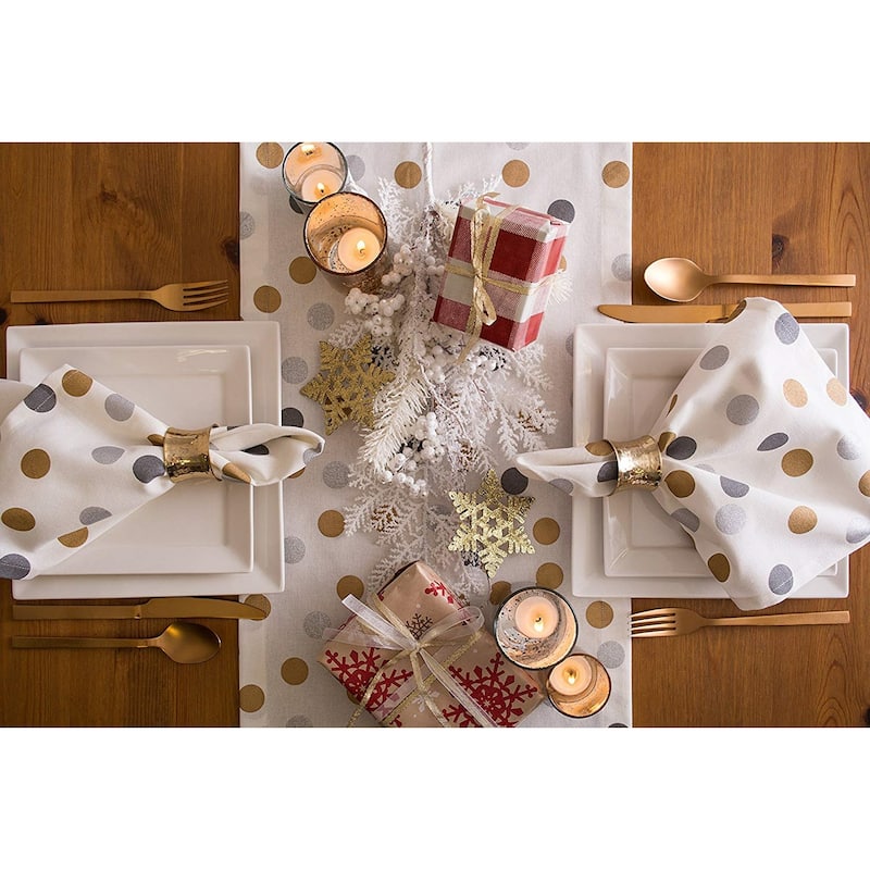DII Metallic Confetti Tablecloth