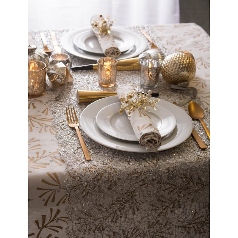 DII Metallic Confetti Tablecloth