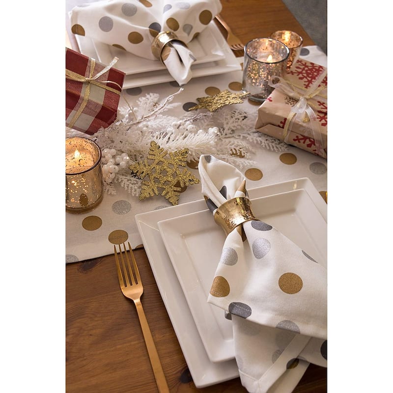 DII Metallic Confetti Tablecloth