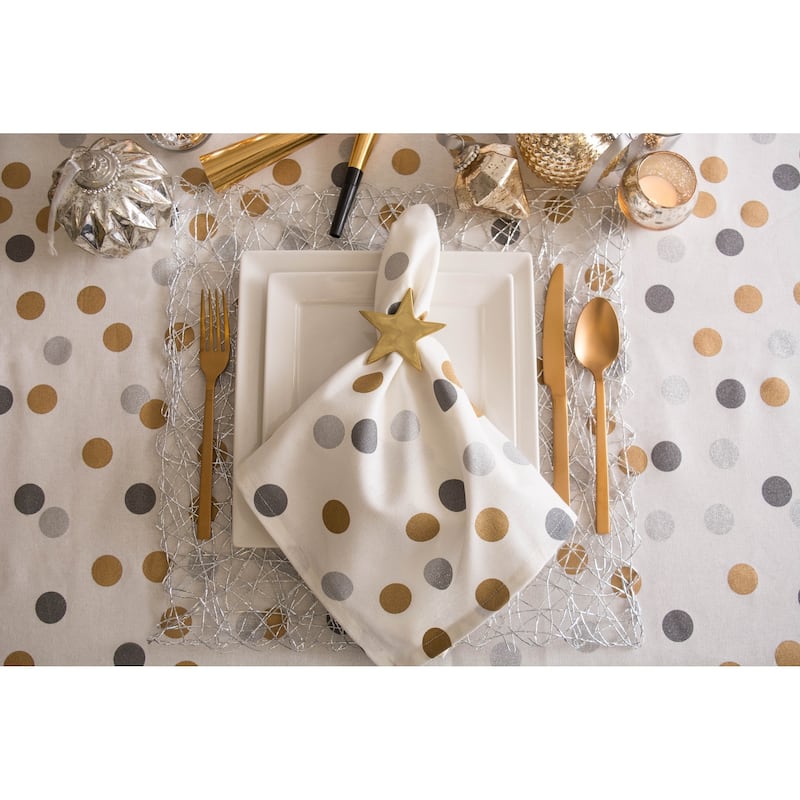 DII Metallic Confetti Tablecloth