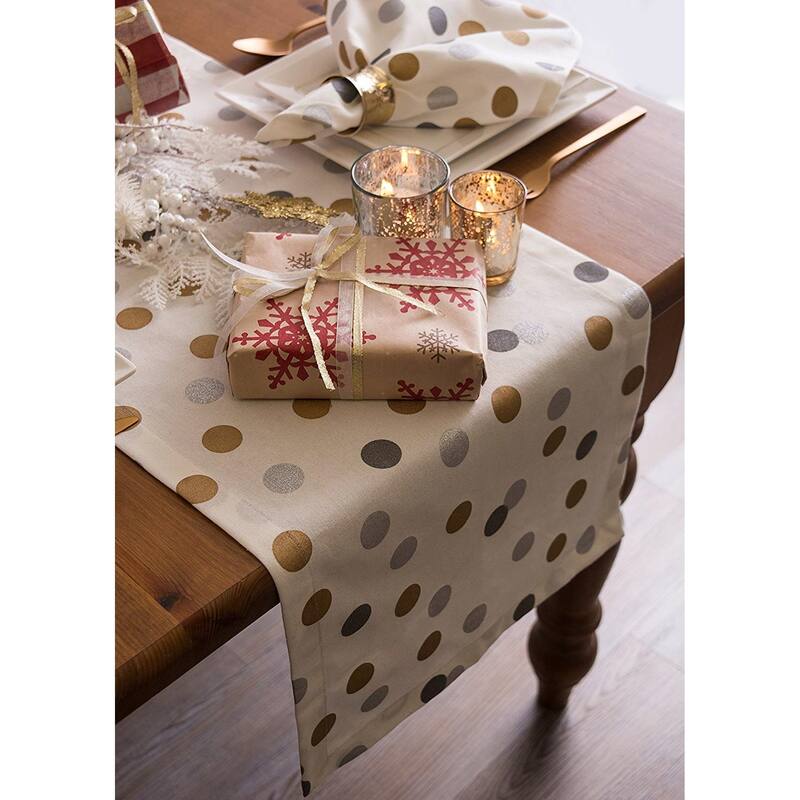 DII Metallic Confetti Tablecloth