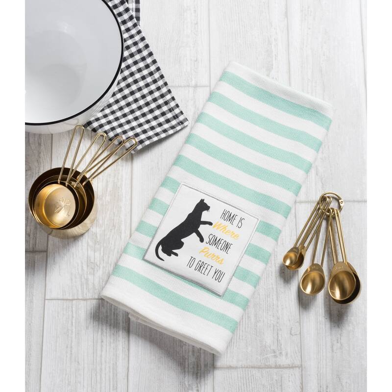 DII Assorted Pets Printed Dishtowel (Set of 3) - 18 x 28"