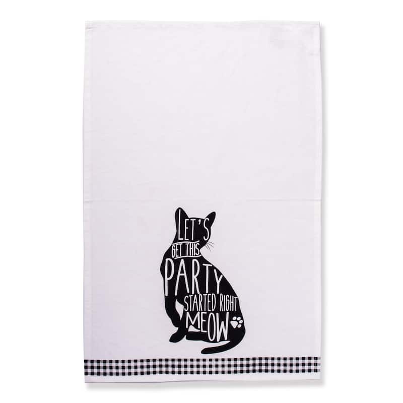 DII Assorted Pets Printed Dishtowel (Set of 3) - 18 x 28"