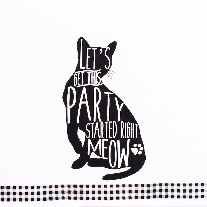 DII Assorted Pets Printed Dishtowel (Set of 3) - 18 x 28"