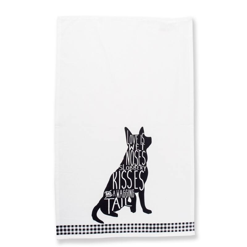 DII Assorted Pets Printed Dishtowel (Set of 3) - 18 x 28"