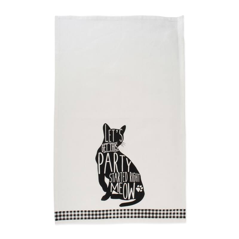 DII Assorted Pets Printed Dishtowel (Set of 3) - 18 x 28"