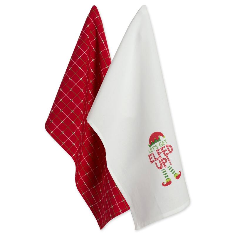 DII Winter Celebration Printed Dishtowel (Set of 2)