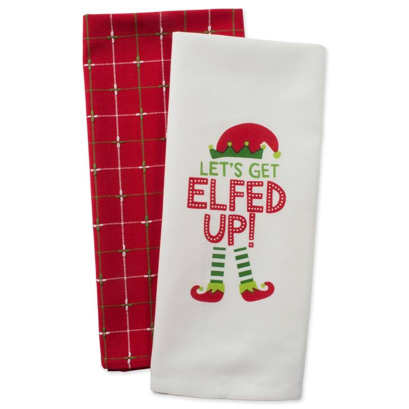 DII Winter Celebration Printed Dishtowel (Set of 2)