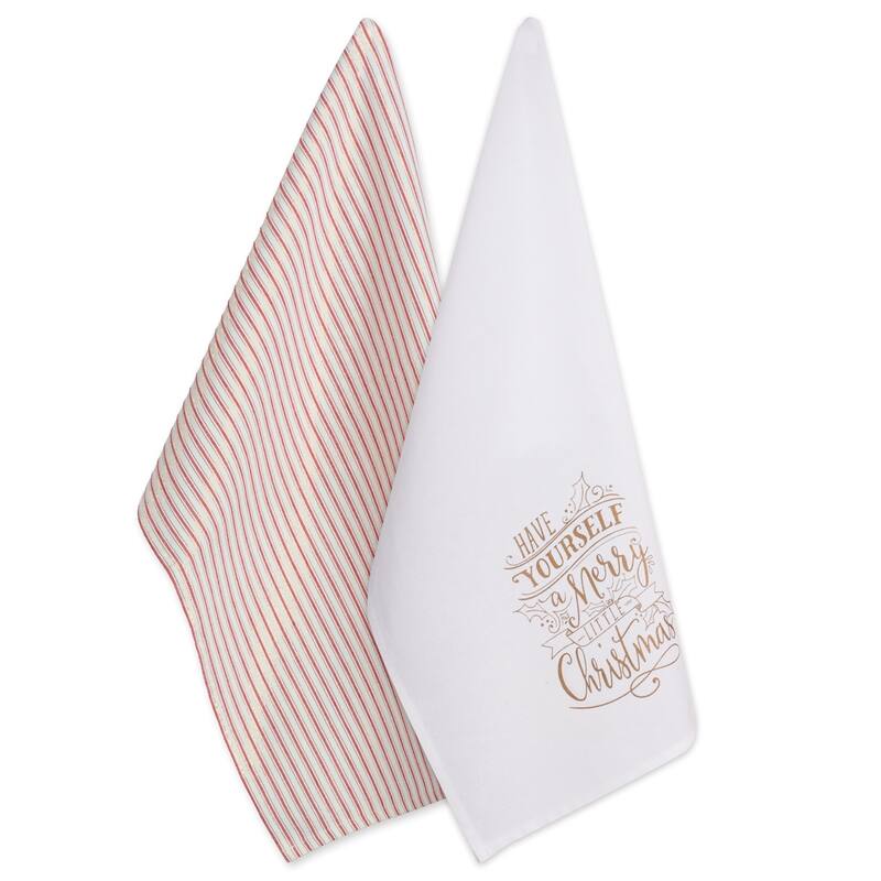 DII Winter Celebration Printed Dishtowel (Set of 2)