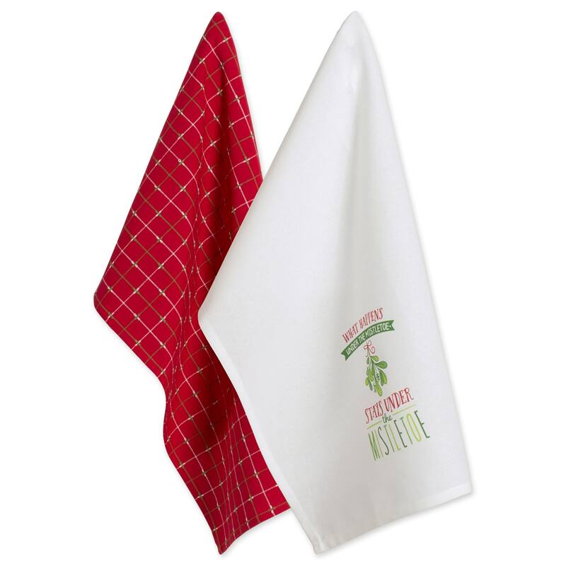 DII Winter Celebration Printed Dishtowel (Set of 2)