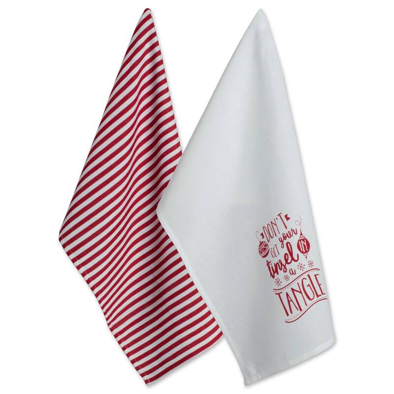 DII Winter Celebration Printed Dishtowel (Set of 2)