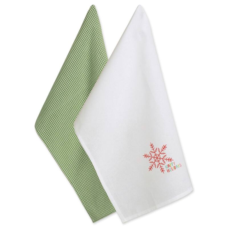 DII Winter Celebration Printed Dishtowel (Set of 2)