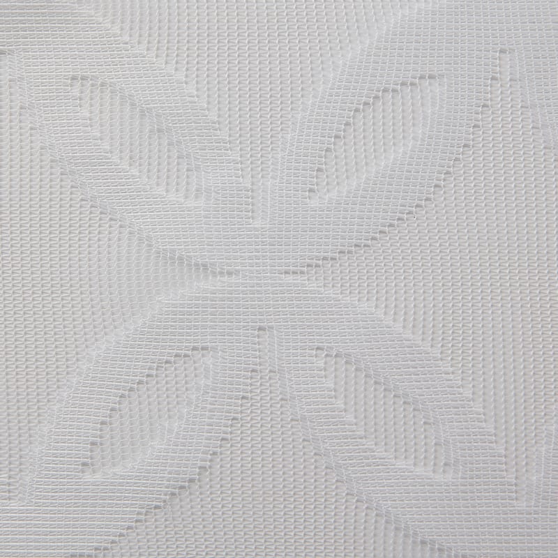 DII White Lace Lattice Shower Curtain