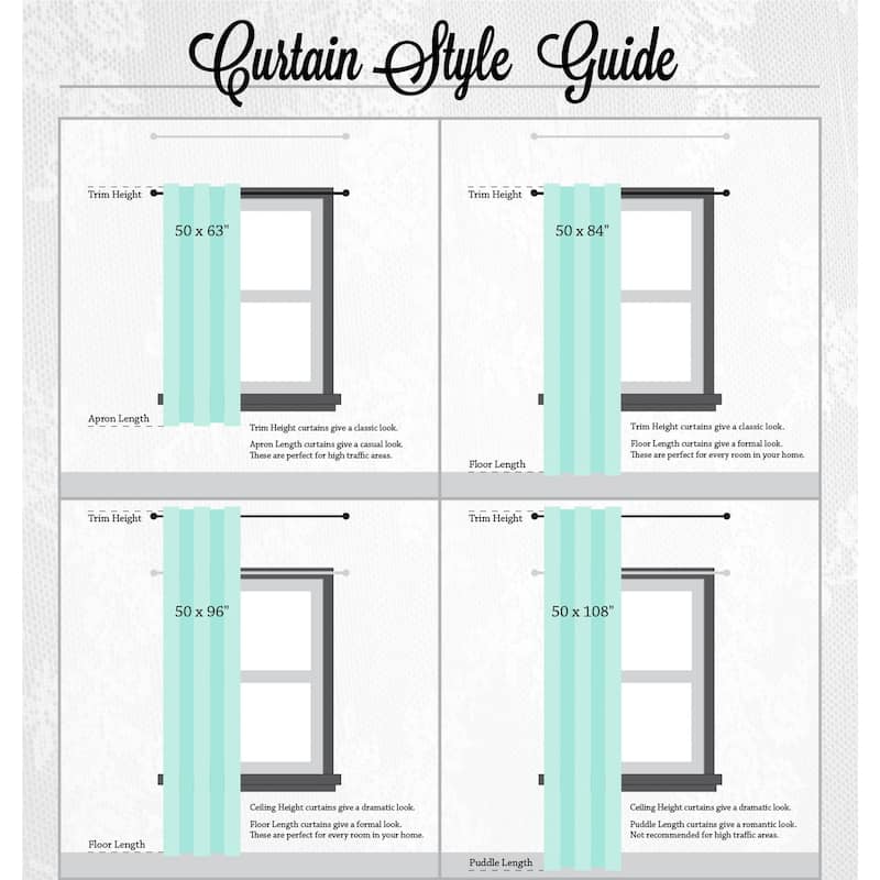 DII White Flower Blossom Lace Window Curtain (Set of 2)