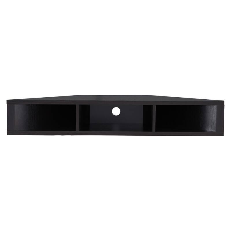 Furniture of America Sukhumi Transitional 47-inch 3-Shelf Wall-Mounted Corner TV Console