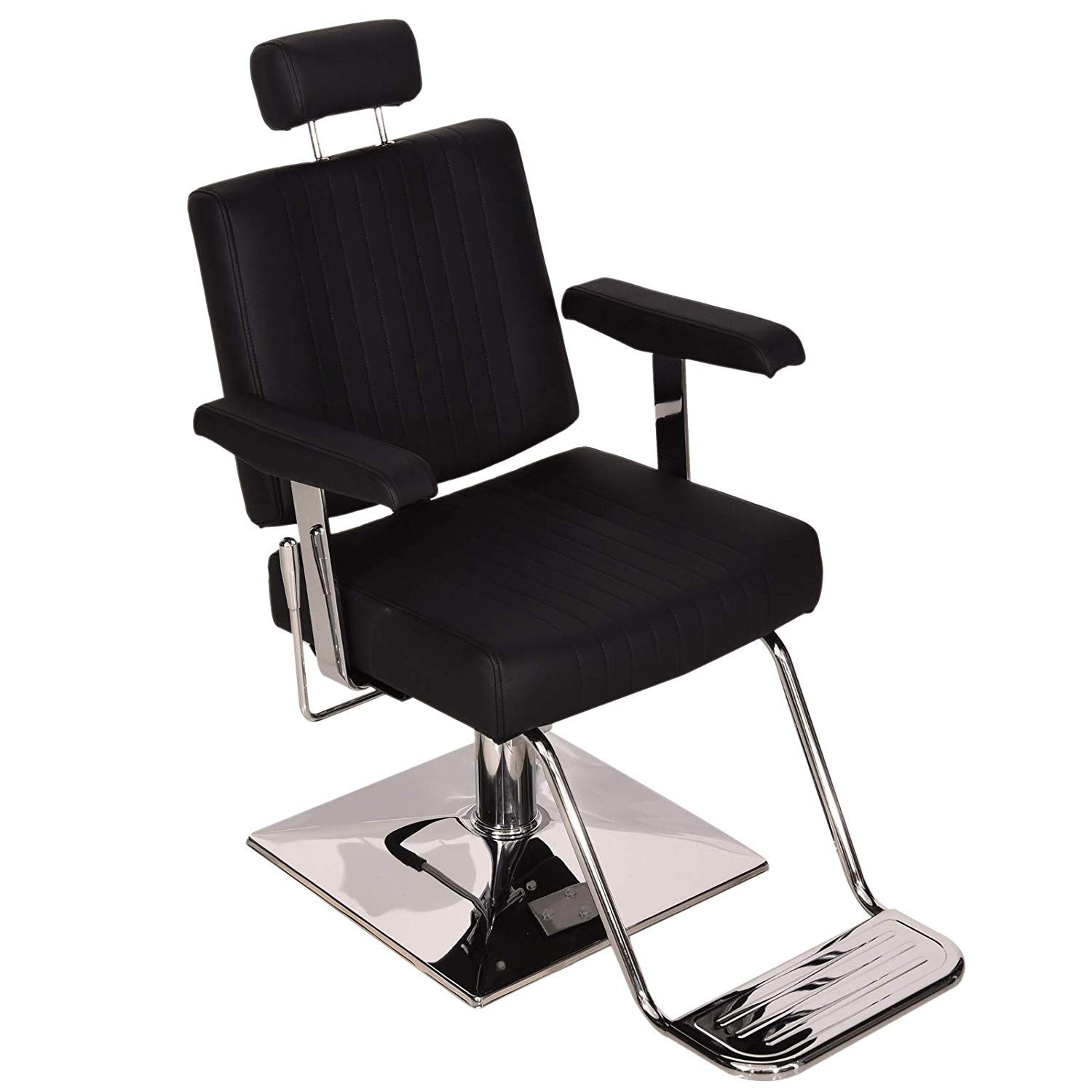 Shop Barberpub Hydraulic Reclining Barber Chair Salon Chair Beauty
