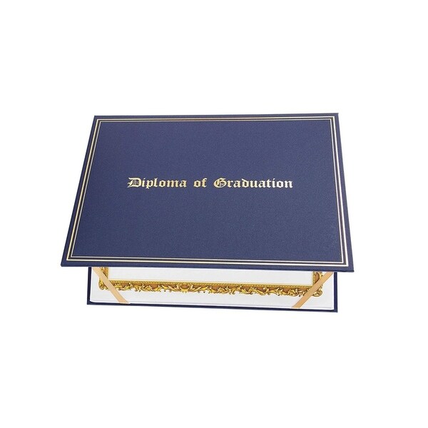 pack of 5 Navy Blue Diploma Cover 8.5/" x 11/"
