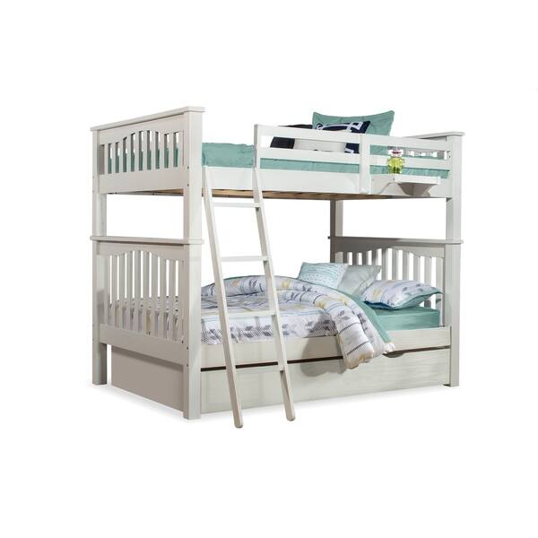 Highlands Harper Bunk Bed with Trundle and Hanging Nightstand
