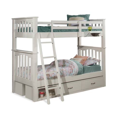 Highlands Harper Bunk Bed with (2) Storage Units and Hanging Nightstand