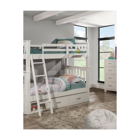 Highlands Harper Bunk Bed with Storage Unit and Hanging Nightstand