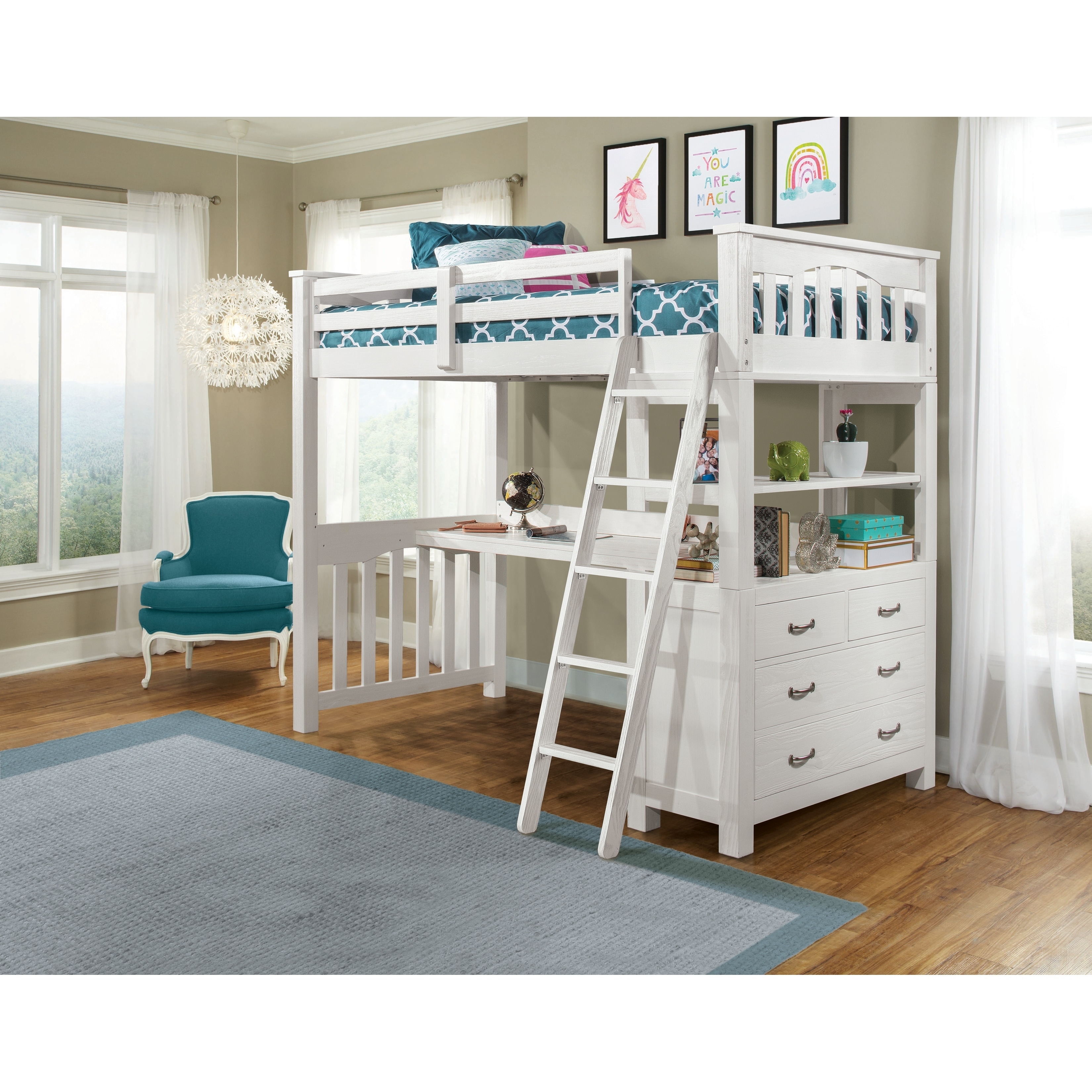 Highlands Loft Bed with Desk On Sale Bed Bath Beyond 28564072