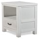 preview thumbnail 3 of 8, Taylor & Olive Bergamot Wirebrushed White Wood Nightstand