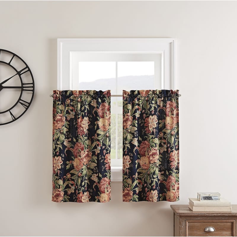 Waverly Kensington Bloom Window Tier Pair