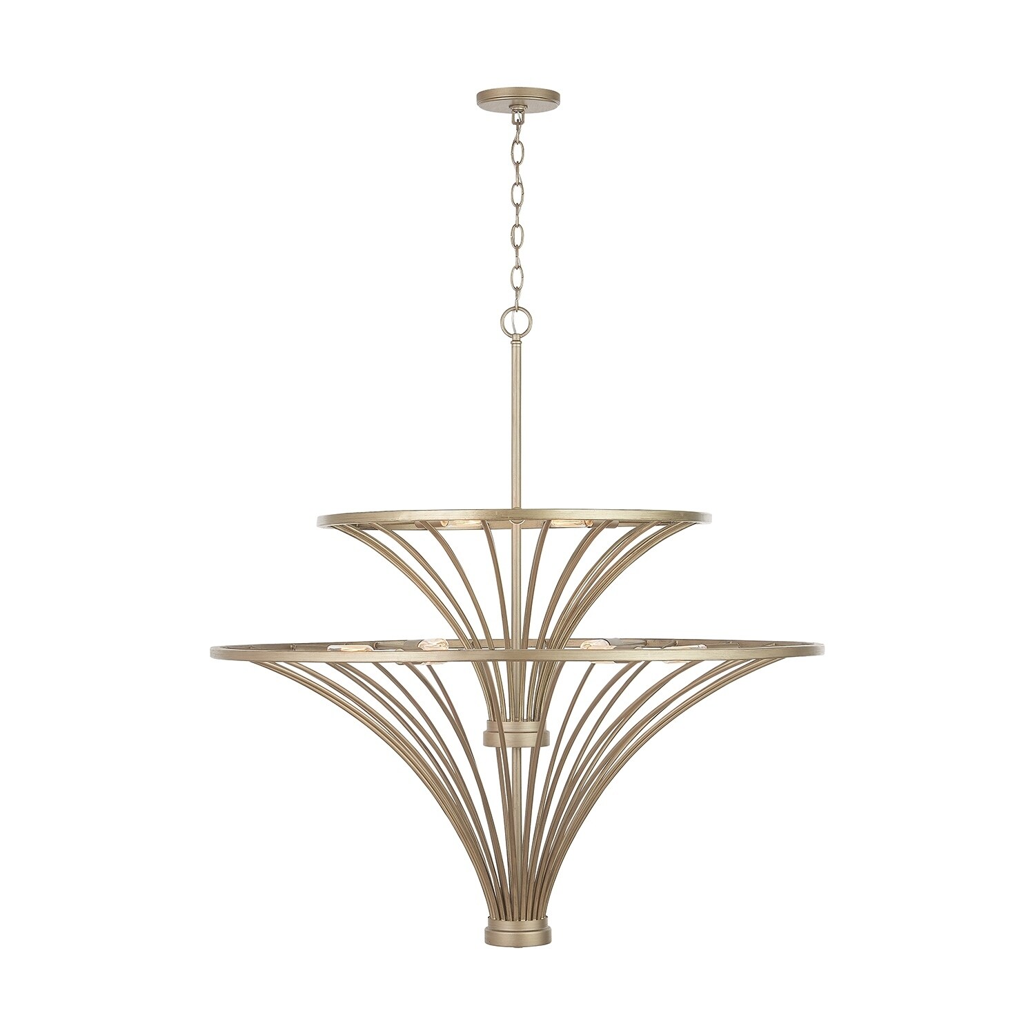 Fontaine 9-light Aged Brass Painted Chandelier - Chandeliers For Bedrooms by Overstock.com