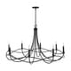 preview thumbnail 2 of 2, Sonnet 8-light Matte Black Chandelier